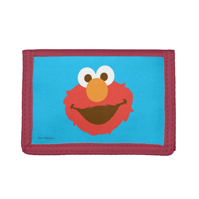 Elmo Face Tri-fold Wallet (Front)
