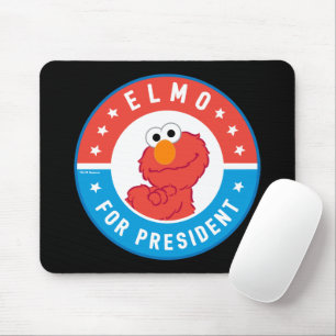 Elmo for President Badge Mouse Pad