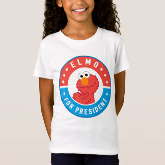 Elmo for President Badge T-Shirt
