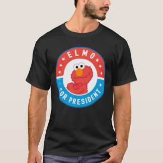 Elmo for President Badge T-Shirt