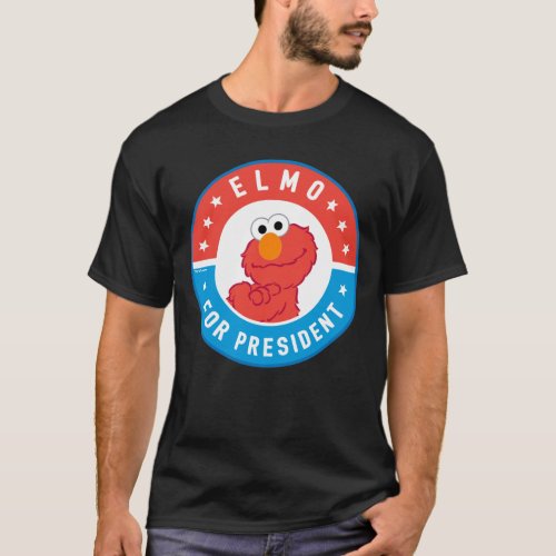 Elmo for President Badge T_Shirt