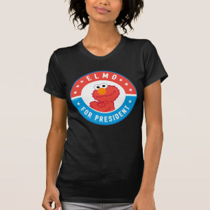 Elmo for President Badge T-Shirt