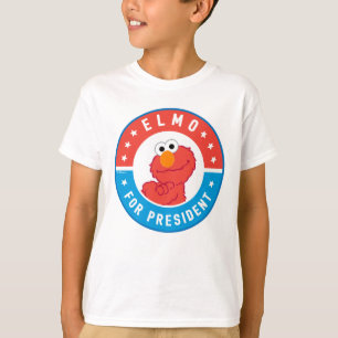 Elmo for President Badge T-Shirt