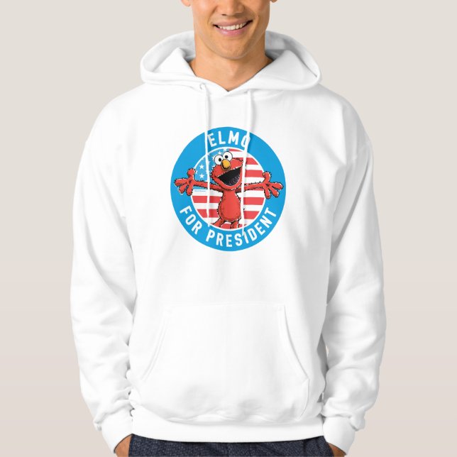 Elmo for President - Flag Hoodie (Front)