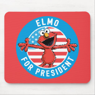 Elmo for President - Flag Mouse Pad