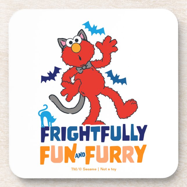 Elmo | Frightfully Fun & Furry Beverage Coaster (Front)
