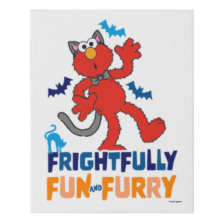 Elmo | Frightfully Fun & Furry Faux Canvas Print