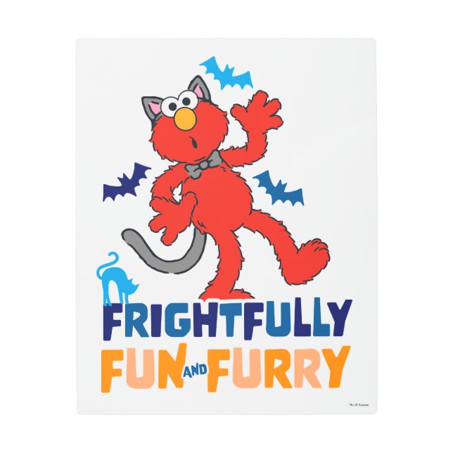 Elmo | Frightfully Fun & Furry Metal Print (Front)