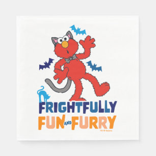 Elmo   Frightfully Fun & Furry Napkins