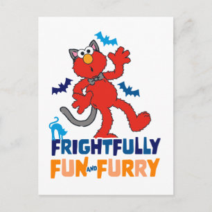 Elmo Frightfully Fun & Furry Postcard