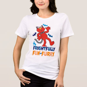 Elmo   Frightfully Fun & Furry Tri-Blend Shirt