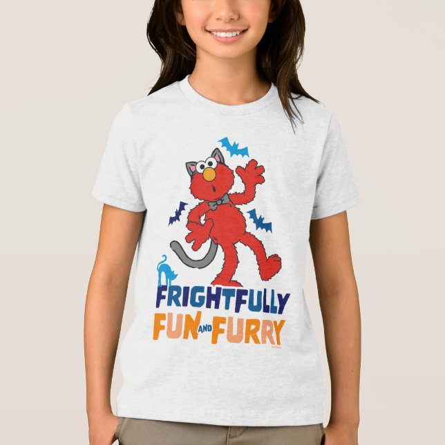 Elmo | Frightfully Fun & Furry Tri-Blend Shirt (Front)