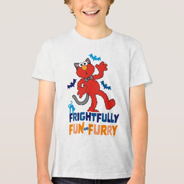 Elmo | Frightfully Fun & Furry Tri-Blend Shirt (Front)