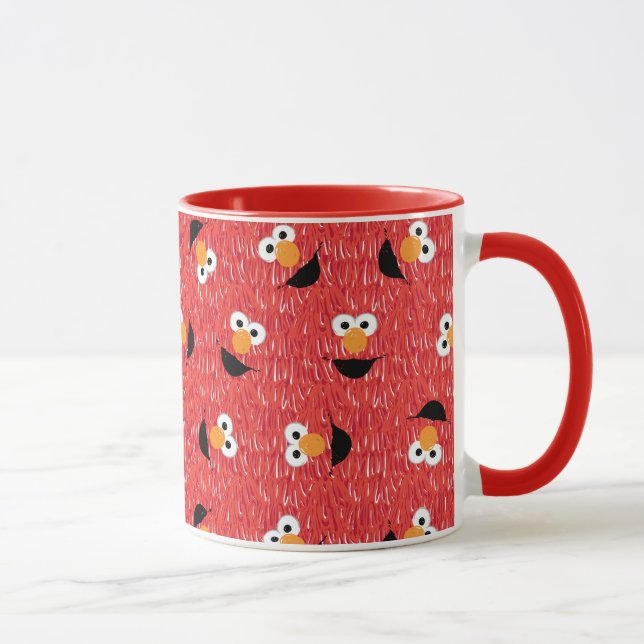 Elmo Fur Face Pattern Mug (Right)