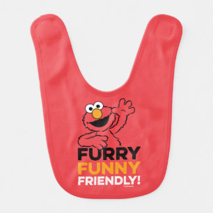 Elmo   Furry Funny Friendly Baby Bib