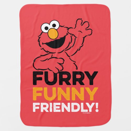 Elmo  Furry Funny Friendly Baby Blanket