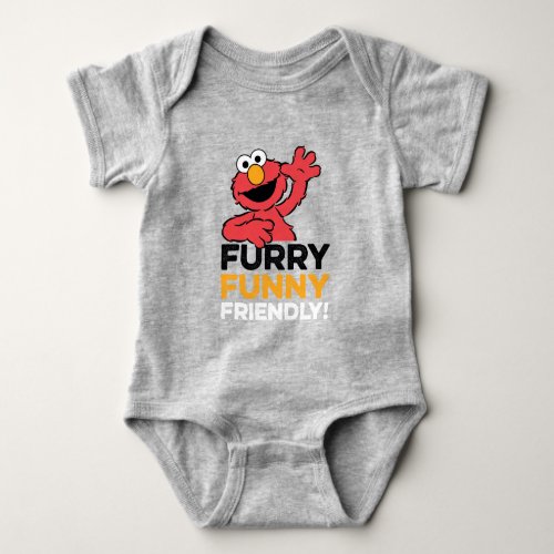Elmo  Furry Funny Friendly Baby Bodysuit