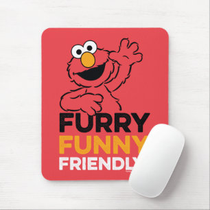 Elmo Furry Funny Friendly Mouse Pad