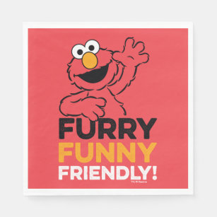 Elmo   Furry Funny Friendly Napkins