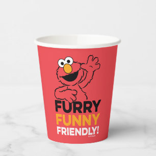 Elmo Furry Funny Friendly Paper Cups