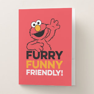 Elmo   Furry Funny Friendly Pocket Folder