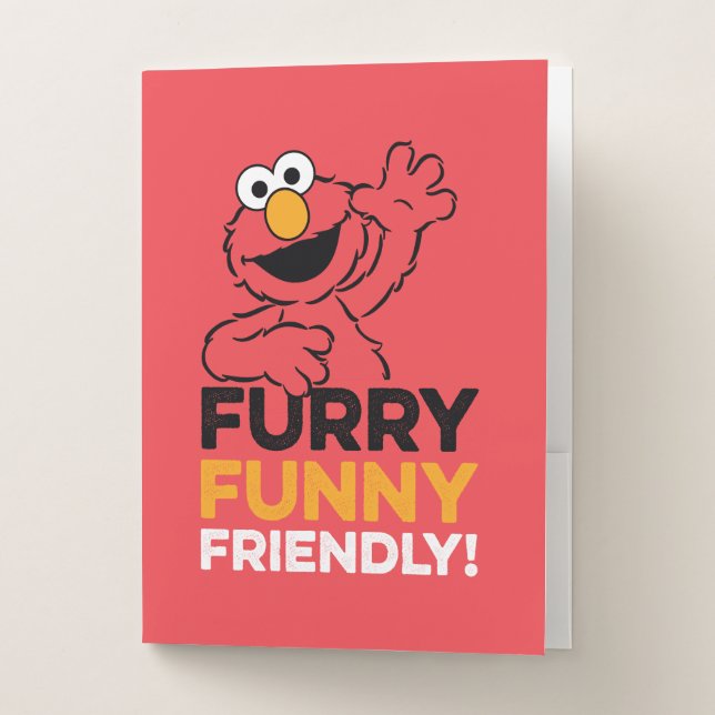 Elmo | Furry Funny Friendly Pocket Folder (Front)