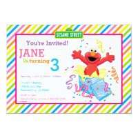 Elmo Girl's Birthday Card