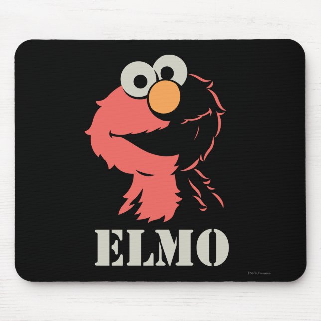 Elmo Half Mouse Pad (Front)