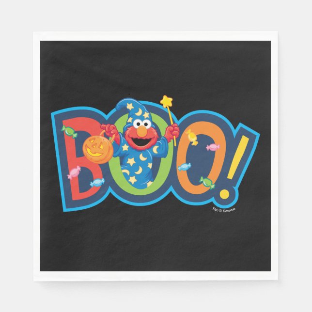 Elmo | Halloween Boo! Napkins (Front)