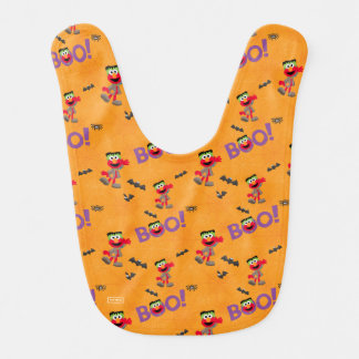Elmo | Halloween Boo Pattern Baby Bib