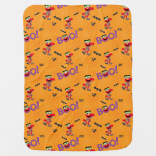 Elmo   Halloween Boo Pattern Baby Blanket