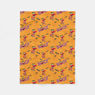 Elmo   Halloween Boo Pattern Fleece Blanket