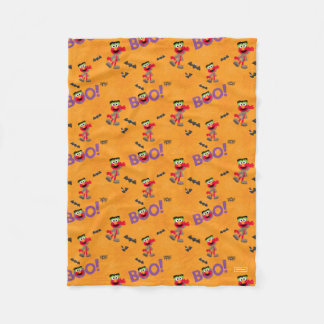 Elmo | Halloween Boo Pattern Fleece Blanket