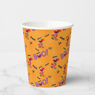 Elmo Halloween Boo Pattern Paper Cups
