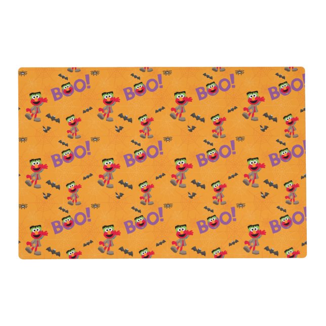 Elmo | Halloween Boo Pattern Placemat (Front)