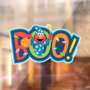 Elmo Halloween Boo! Window Cling