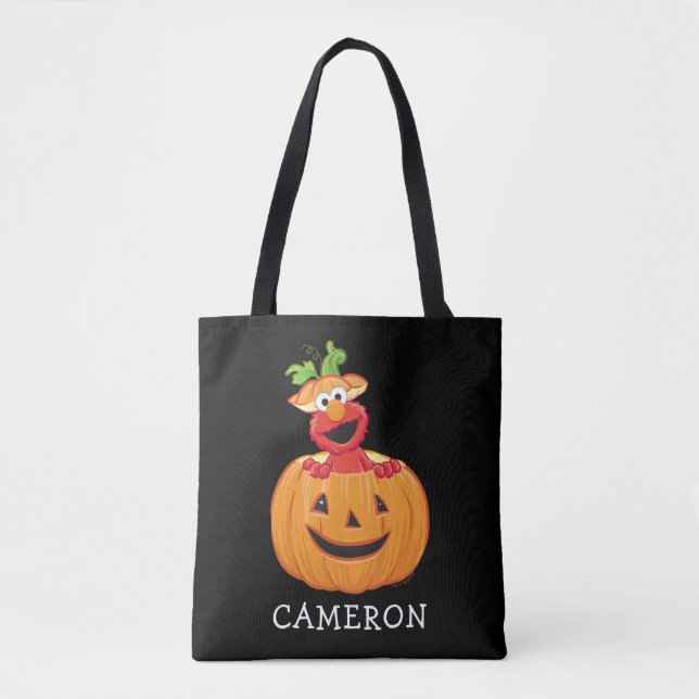 Elmo | Halloween Jack-O-Lantern Tote Bag (Front)
