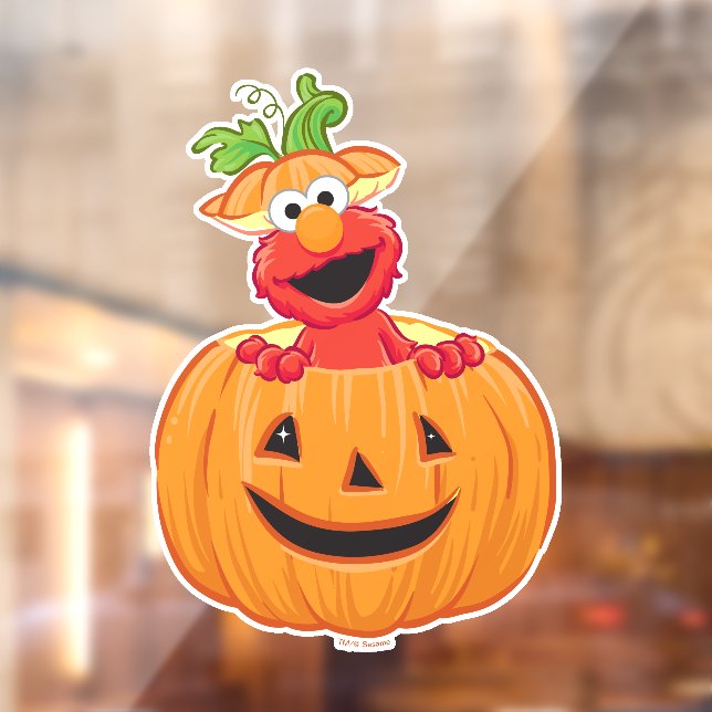 Elmo | Halloween Jack-O-Lantern Window Cling (Sheet 2)