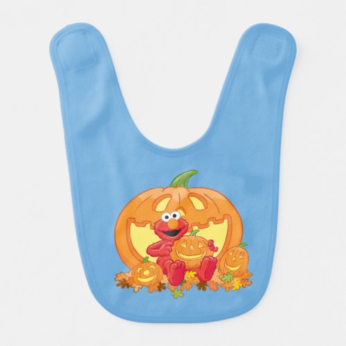 Elmo  Halloween Pumpkins Baby Bib