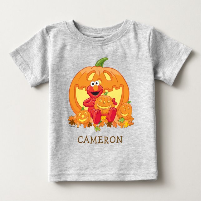 Elmo | Halloween Pumpkins Baby T-Shirt (Front)