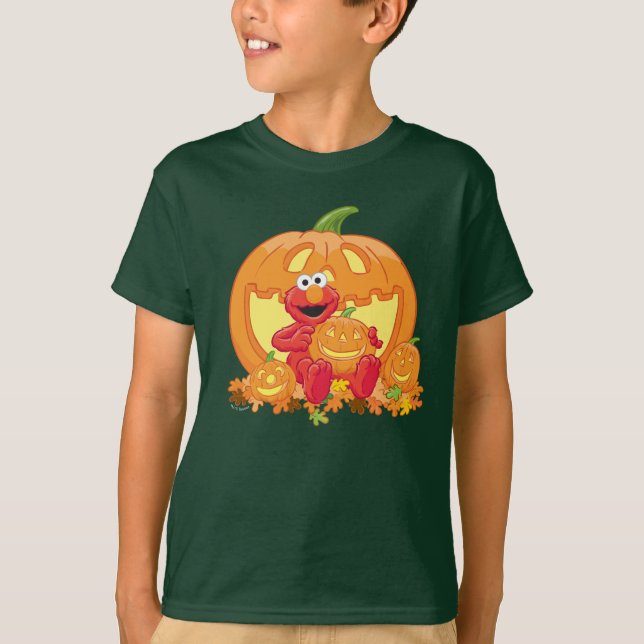Elmo | Halloween Pumpkins T-Shirt (Front)