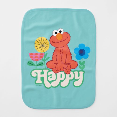 Elmo Happy Baby Burp Cloth