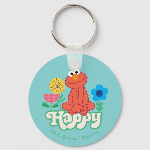 Elmo Happy Keychain
