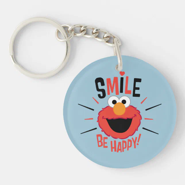 Elmo Happy Smile Keychain Zazzle