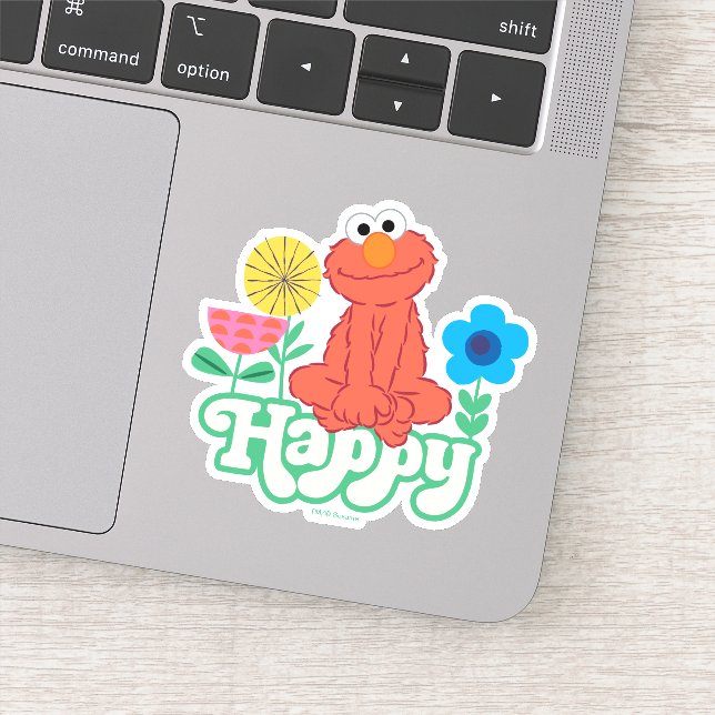 Elmo Happy! Sticker (Detail)