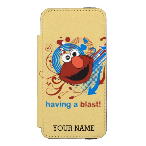 Elmo _ Having A Blast  Add Your Name iPhone SE55s Wallet Case