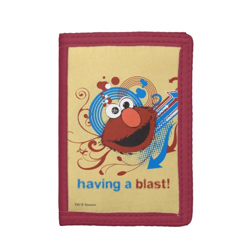 Elmo _ Having A Blast Tri_fold Wallet