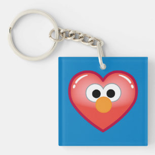 Elmo Heart Keychain