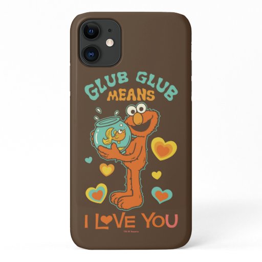 Elmo Holding his Pet Goldfish iPhone 11 Case