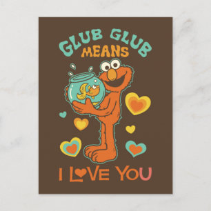 Elmo Holding his Pet Goldfish Postcard